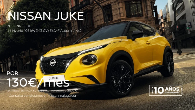 Nuevo Nissan Juke por 130€/mes*