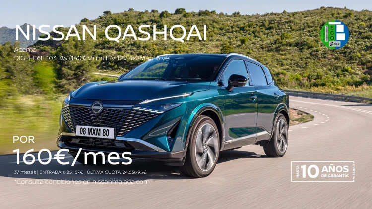 Nuevo Nissan Qashqai e-Power por 160€/mes*