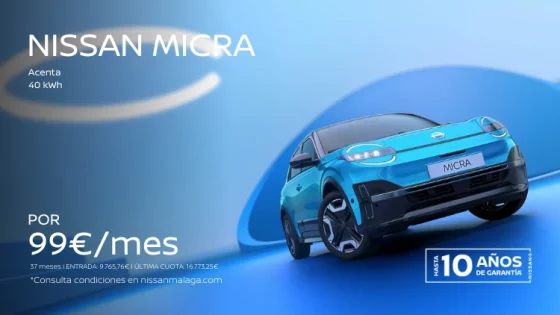 Nuevo Nissan Micra por 99€/mes*