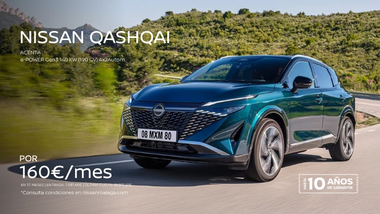 Nuevo Nissan Qashqai e-Power por 160€/mes*