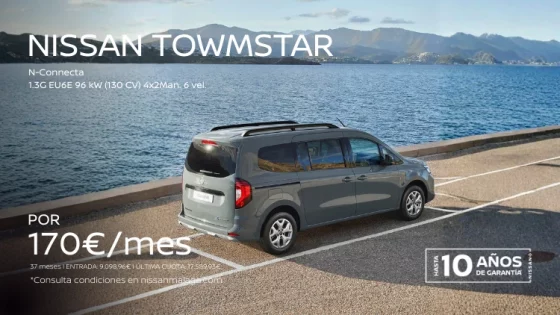 Nissan Townstar Combi por 170€/mes*