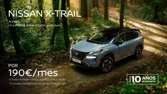 Nuevo Nissan X-Trail por 190€/mes*