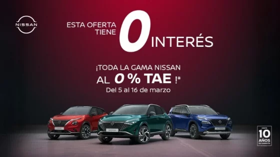 Gama Nissan al 0% TAE*
