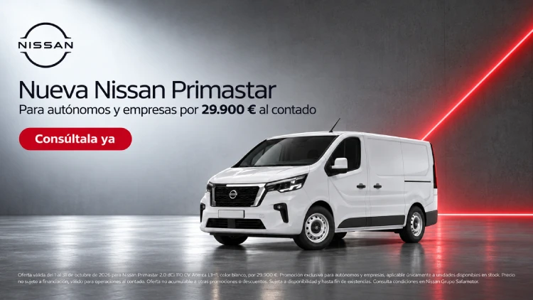 Nuevo Nissan Primastar desde 29.900€*